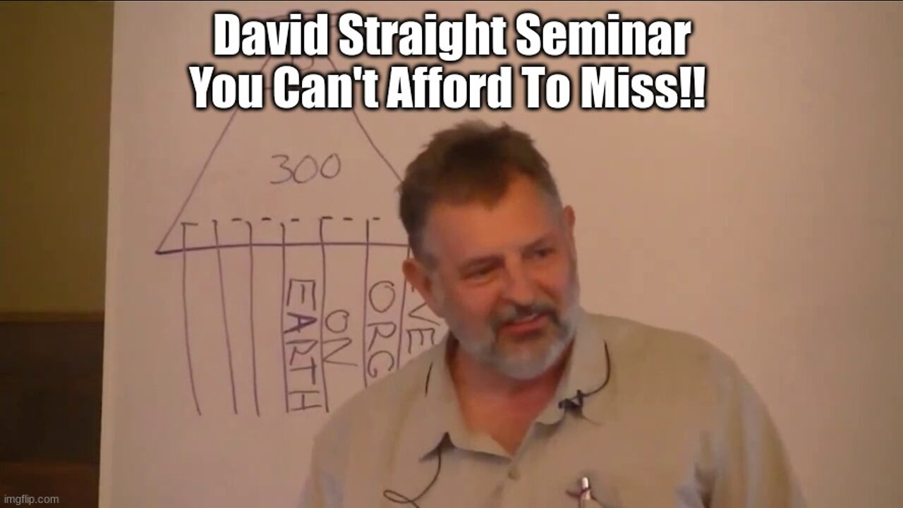 David Straight Seminar You Can't Afford To Miss!!