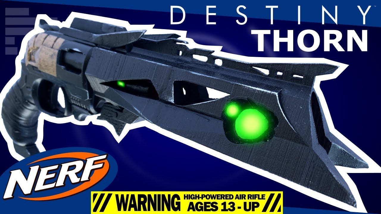 Make a Nerf Destiny 2 Thorn Hand Cannon Destiny Cosplay Prop! | Nerf Doublestrike Mod