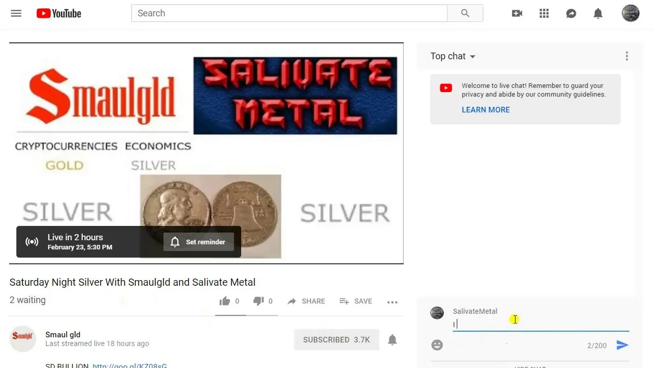 Special Announcement: LIVE with Smaul Gld