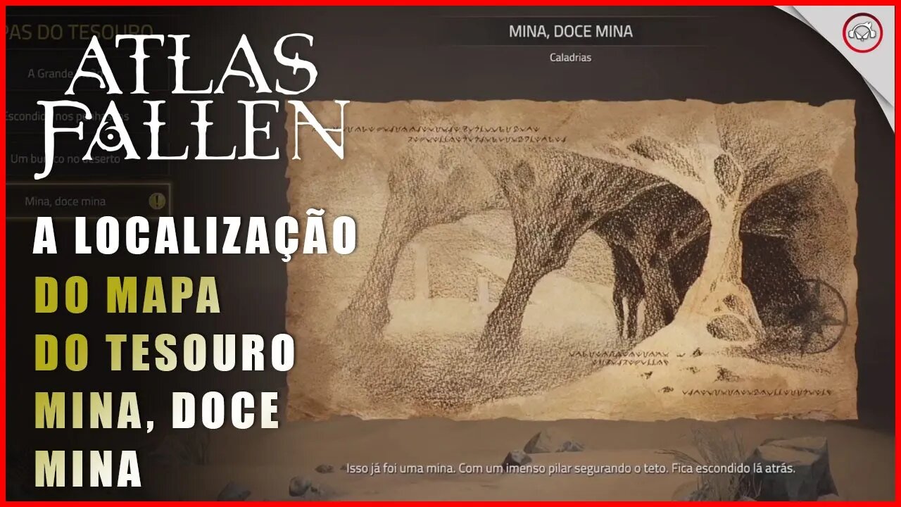 Atlas Fallen, A localização do mapa do tesouro Mina, Doce Mina | Super-Dica