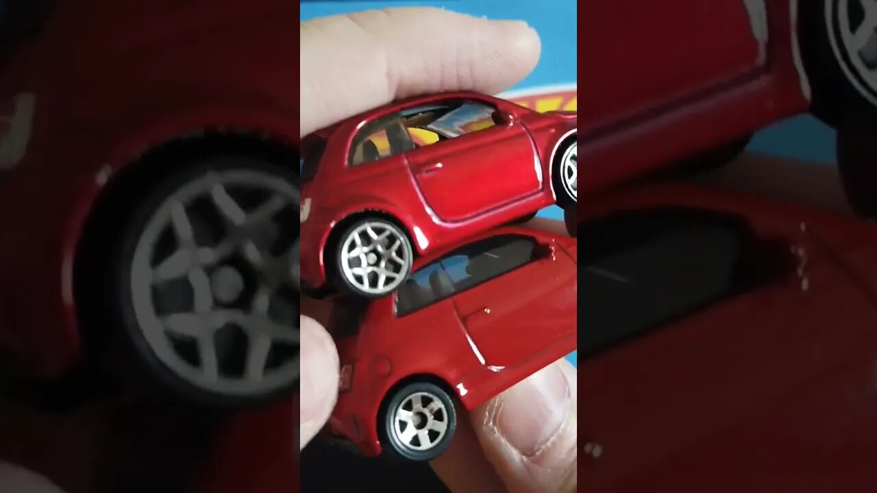 miniaturas Hot wheels e matchbox Fiat 500 #hotwheels #miniaturas #matchbox