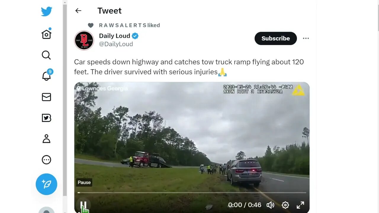 罕見的交通事故