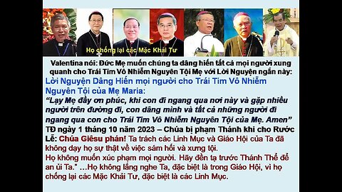 Bây giờ các con đang trải qua rất nhiều Thảm Họa trên Thế Giới, Ta không thể làm gì cho họ..