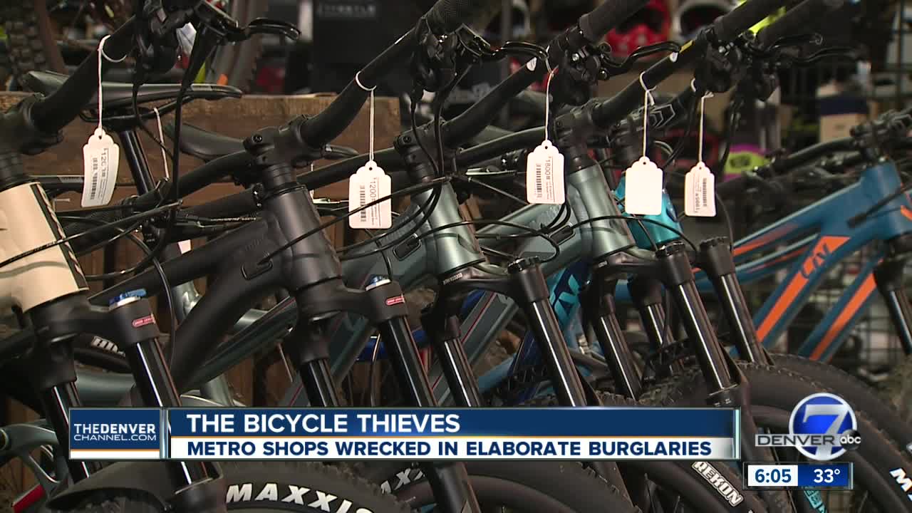 Thousands of dollars in bicycles stolen as thieves target nearly a dozen metro Denver bike shops