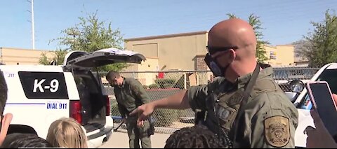 Las Vegas area students spend time with first responders