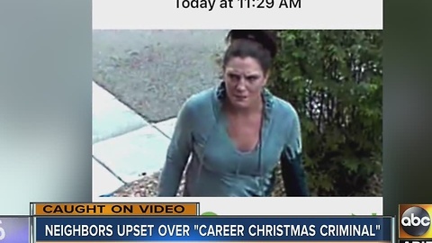 Neighbors upset over "Career Christmas Criminal"