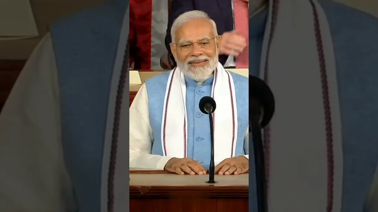 PM Modi's Hilarious Speech in the US Parliament-World-Wire #shorts #ai