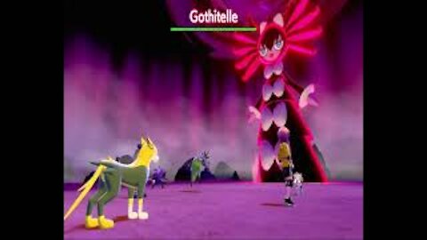 Pokemon Sword and Shield - Battling Dynamax Gothitelle (Max Raid Battle Gameplay)