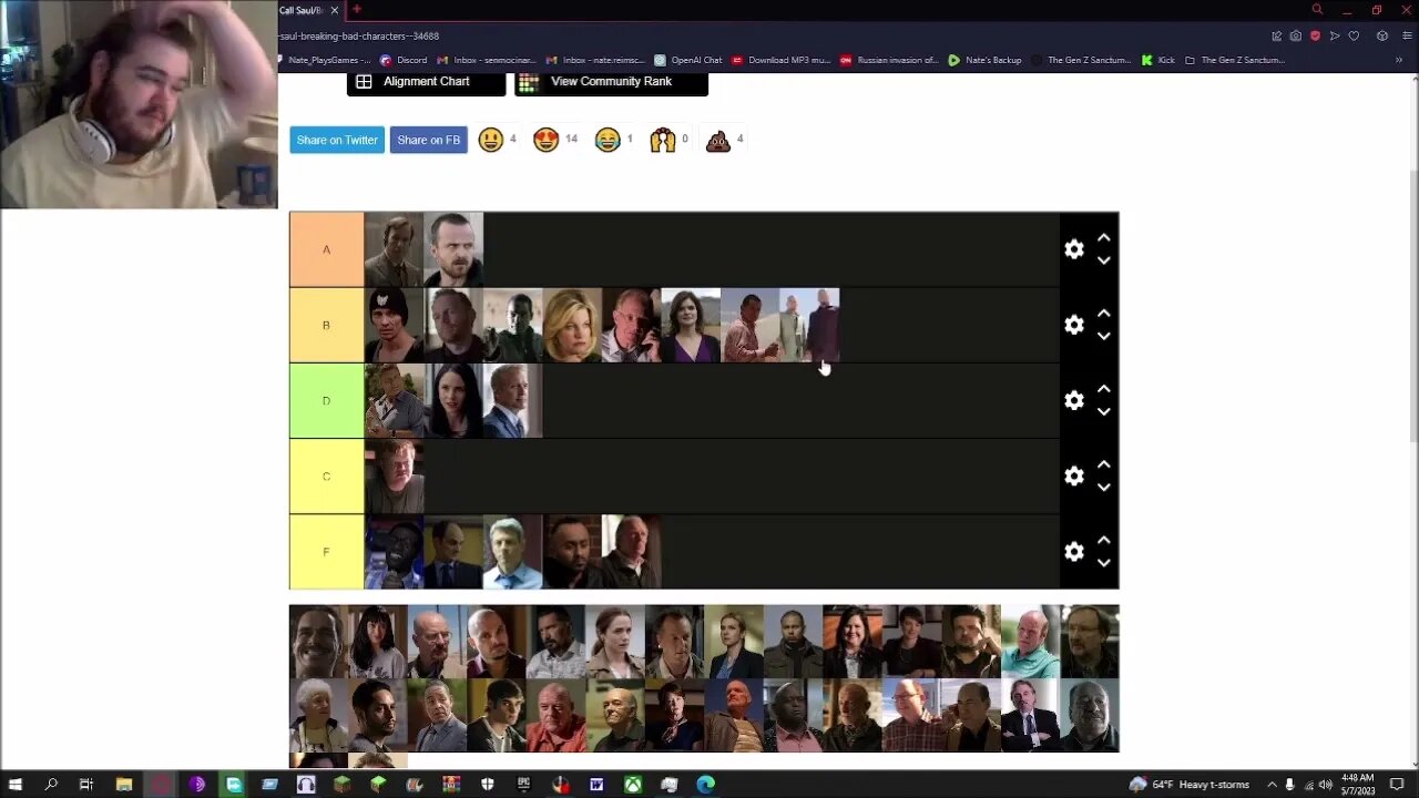 Breaking Bad And Better Call Saul Character Tier List!