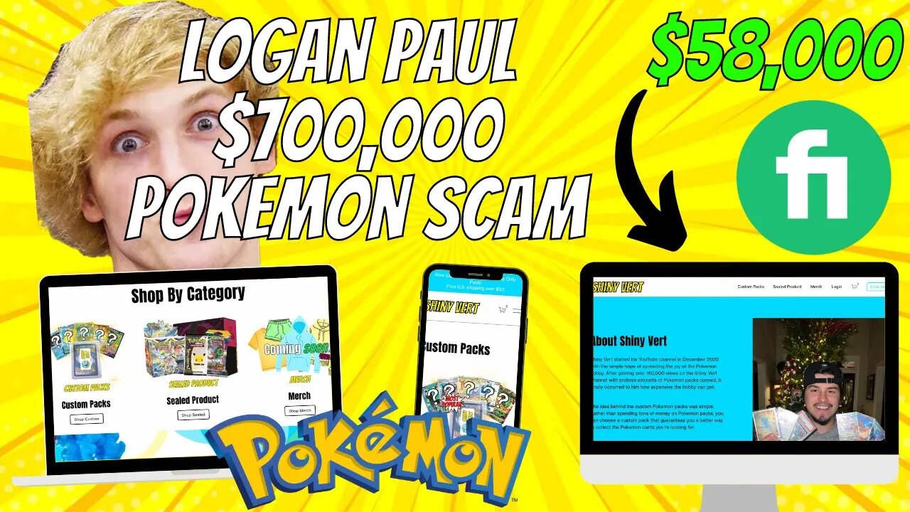 I BUILT A $58,000 POKEMON WEBSITE + Logan Paul $700,000 Pokemon scam!