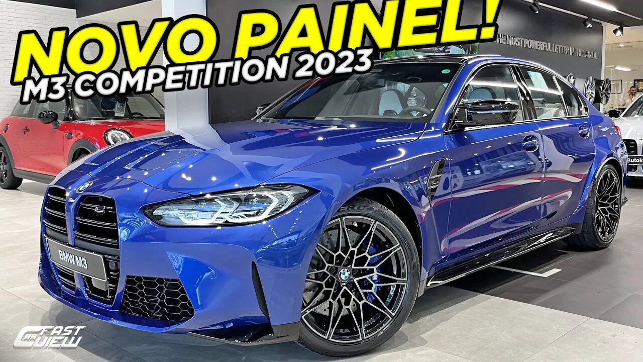 NOVO BMW M3 COMPETITION 2023 COM NOVO PAINEL E MULTIMÍDIA CHEGA MAIS CONECTADO E SEGURO!