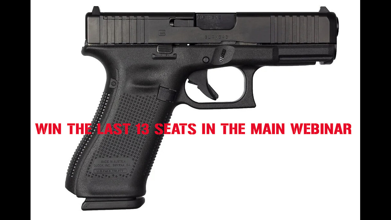 GLOCK G45 MOS 9MM MINI #2 FOR THE LAST 13 SEATS IN THE MAIN WEBINAR