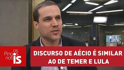 Felipe Moura Brasil: Discurso de Aécio é similar ao de Temer e Lula