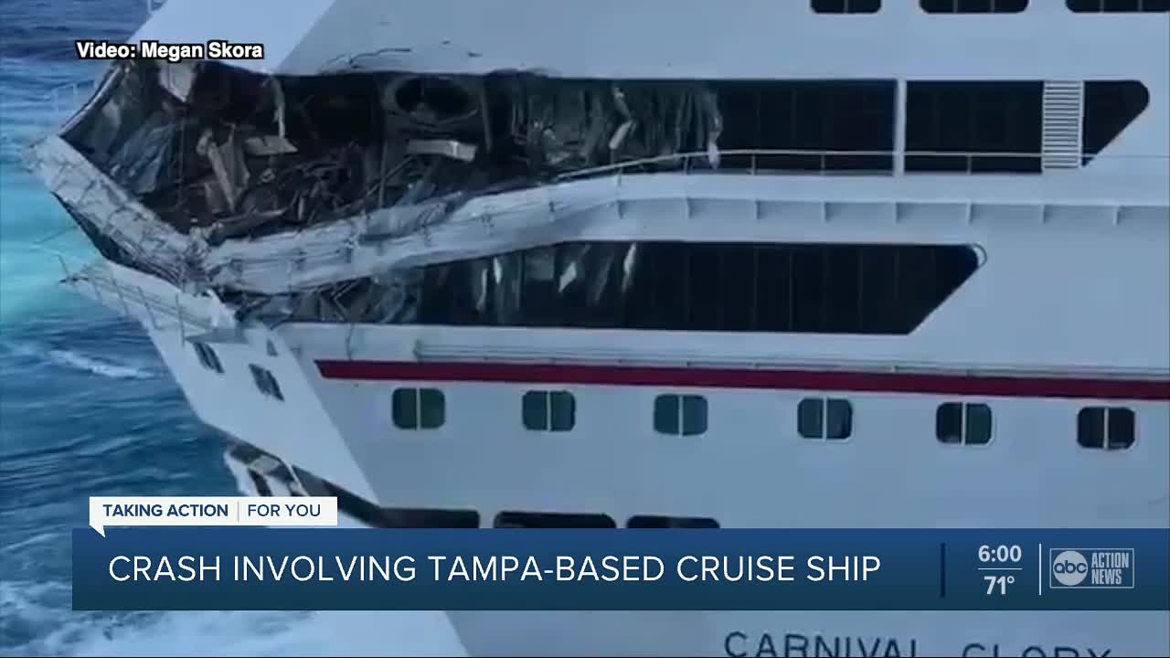 Carnival Legend based in Tampa collides with cruise ship in Mexico