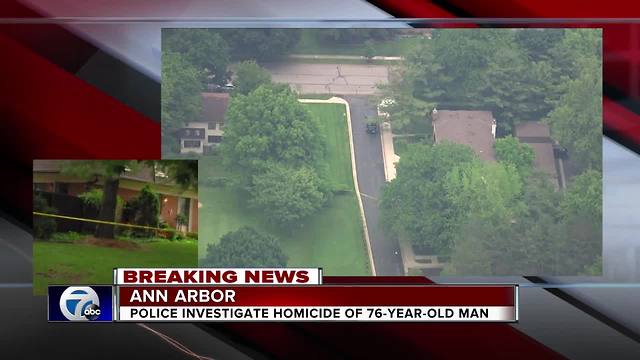 Homicide investigation underway in Ann Arbor after 76-year-old man found dead