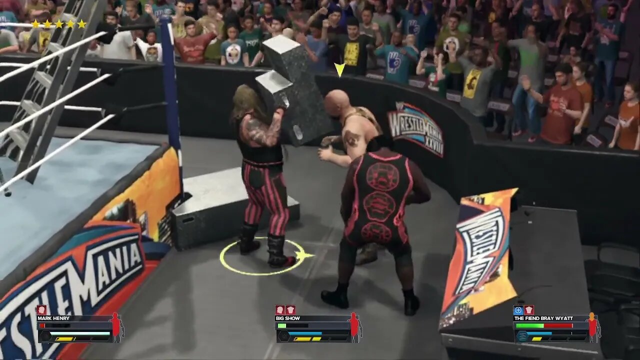 Big Show vs Mark Henry vs The Fiend Bray Wyatt for the ECW Title at Wrestlemania!