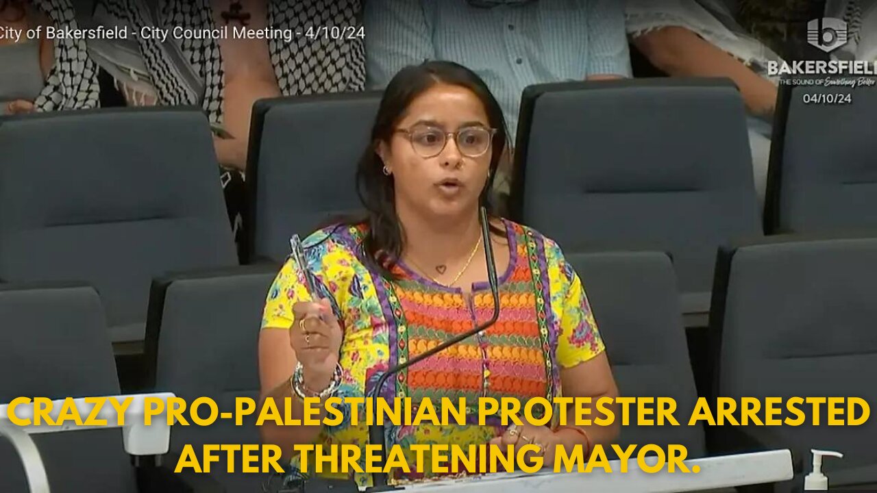 Crazy Pro-Palestinian Protester Arrested After Threatening Mayor.