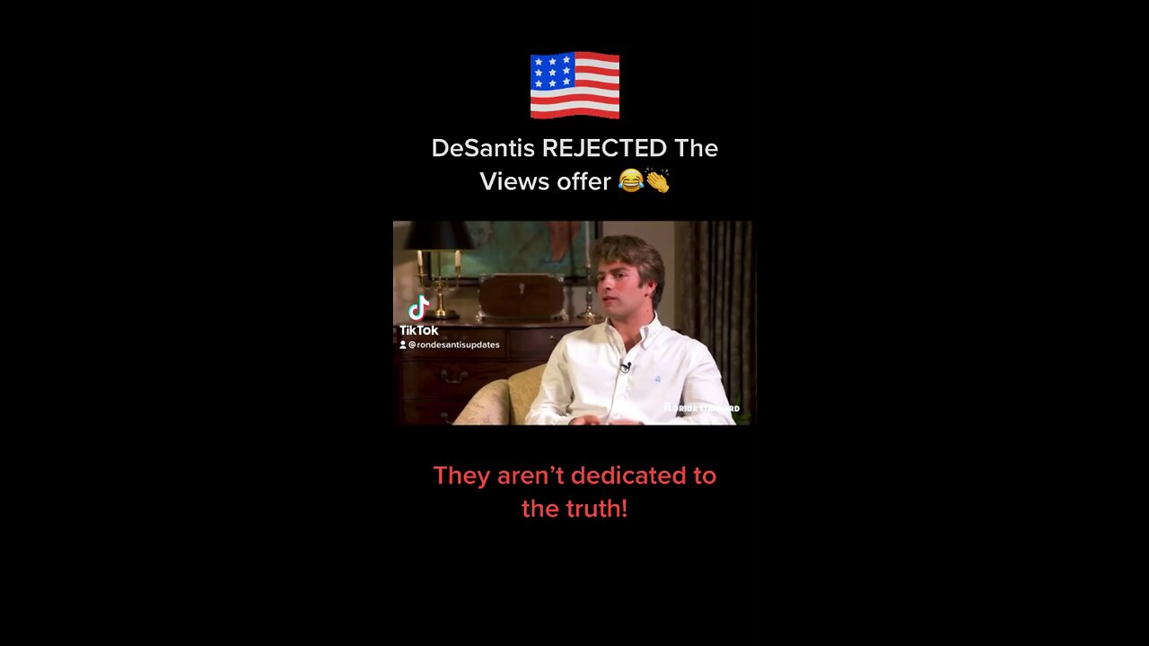 DeSantis REJECTED The Views offer | Biden | Bongino | Bannon | Trump | America