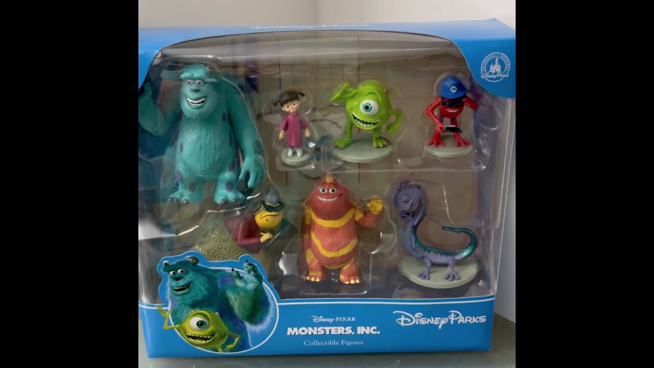 Disney Parks Monsters Inc Collectible Figures Playset #shorts