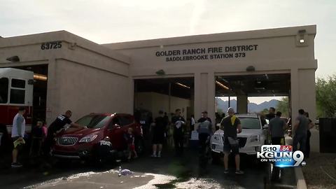 Car wash raises money for firefighters with cancer