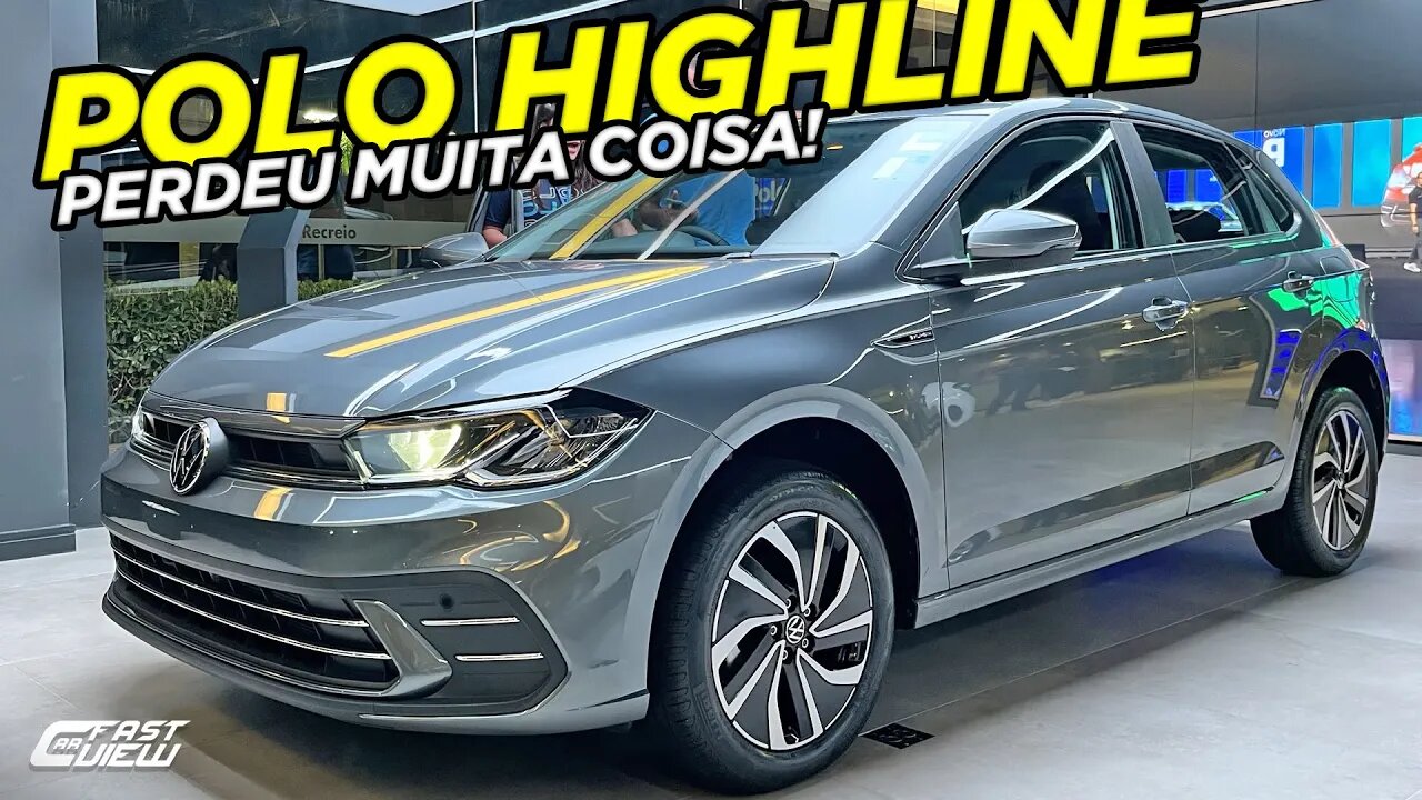 NOVO VOLKSWAGEN POLO HIGHLINE 2023 COM MOTOR DE UP E MENOS ITENS DE SÉRIE VAI VIRAR PIADA?