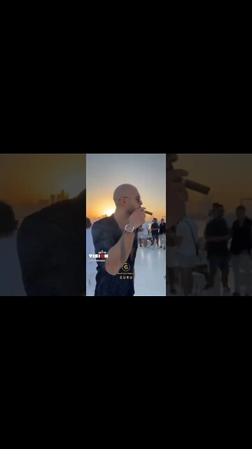 Andrew Tate party on billionaire yacht in Dubai