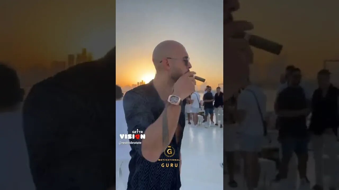 Andrew Tate party on billionaire yacht in Dubai