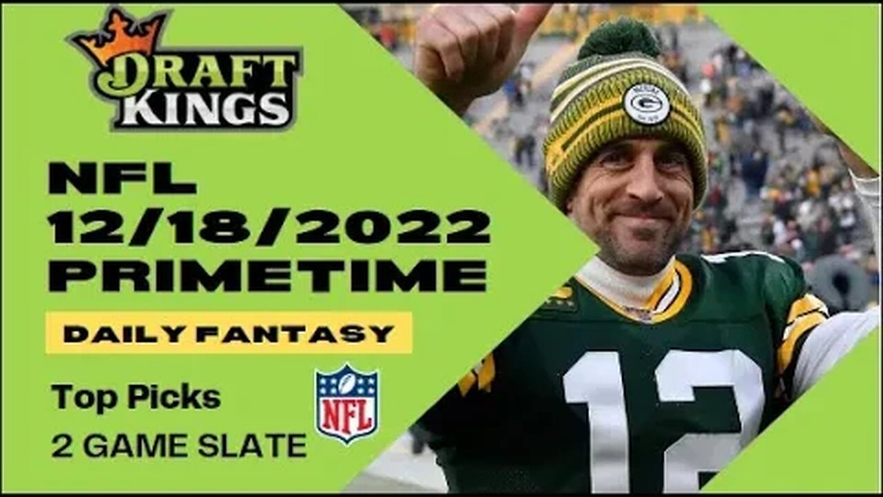 Dreams Top Picks NFL Primetime DFS Today Main Slate 12/18 Daily Fantasy Sports Strategy DraftKings