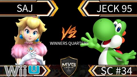 Saj (Peach) vs Jeck 95 (Yoshi) - SSB4 Winners R5 - Smash Wii U