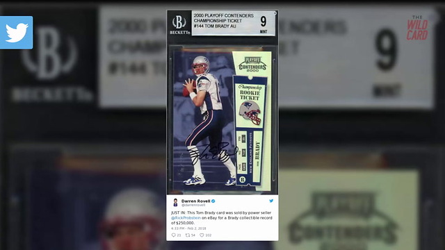 Tom Brady Rookie Card Sells For $250,000