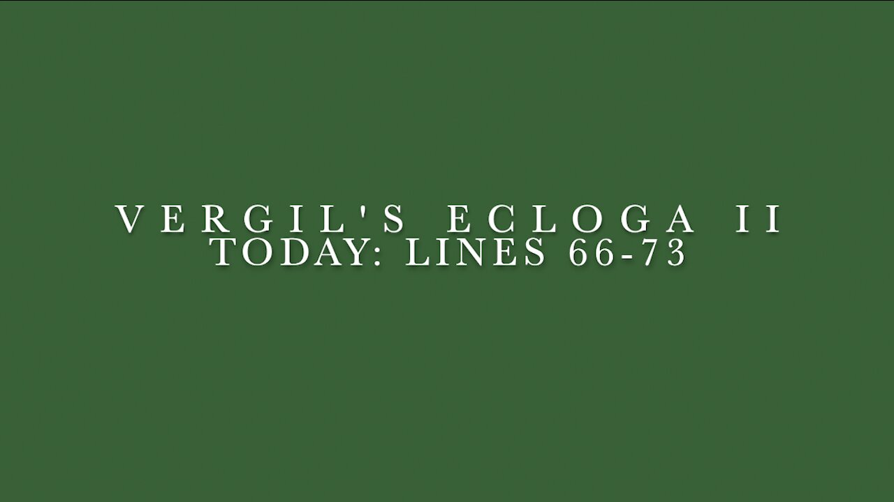 Vergil Ecloga II Lines 66–73