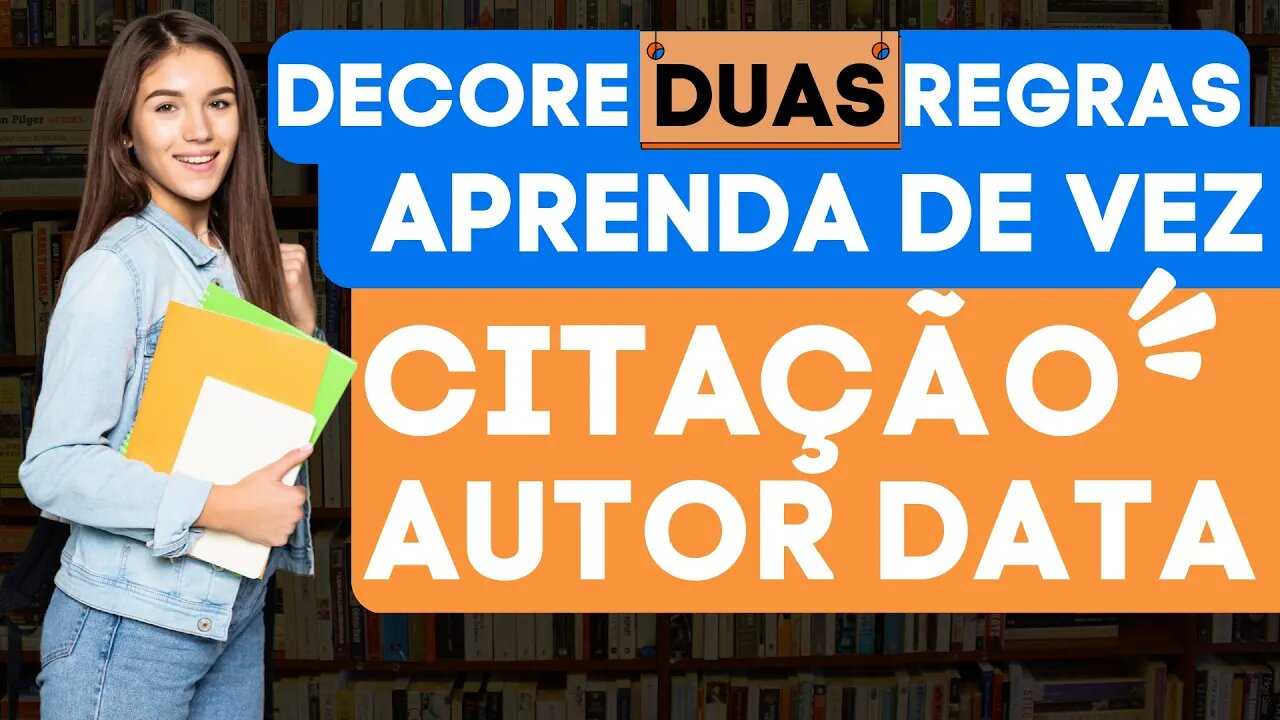Aprenda esse 2 truques sobre os diferentes tipos de citações: (Autor Data)