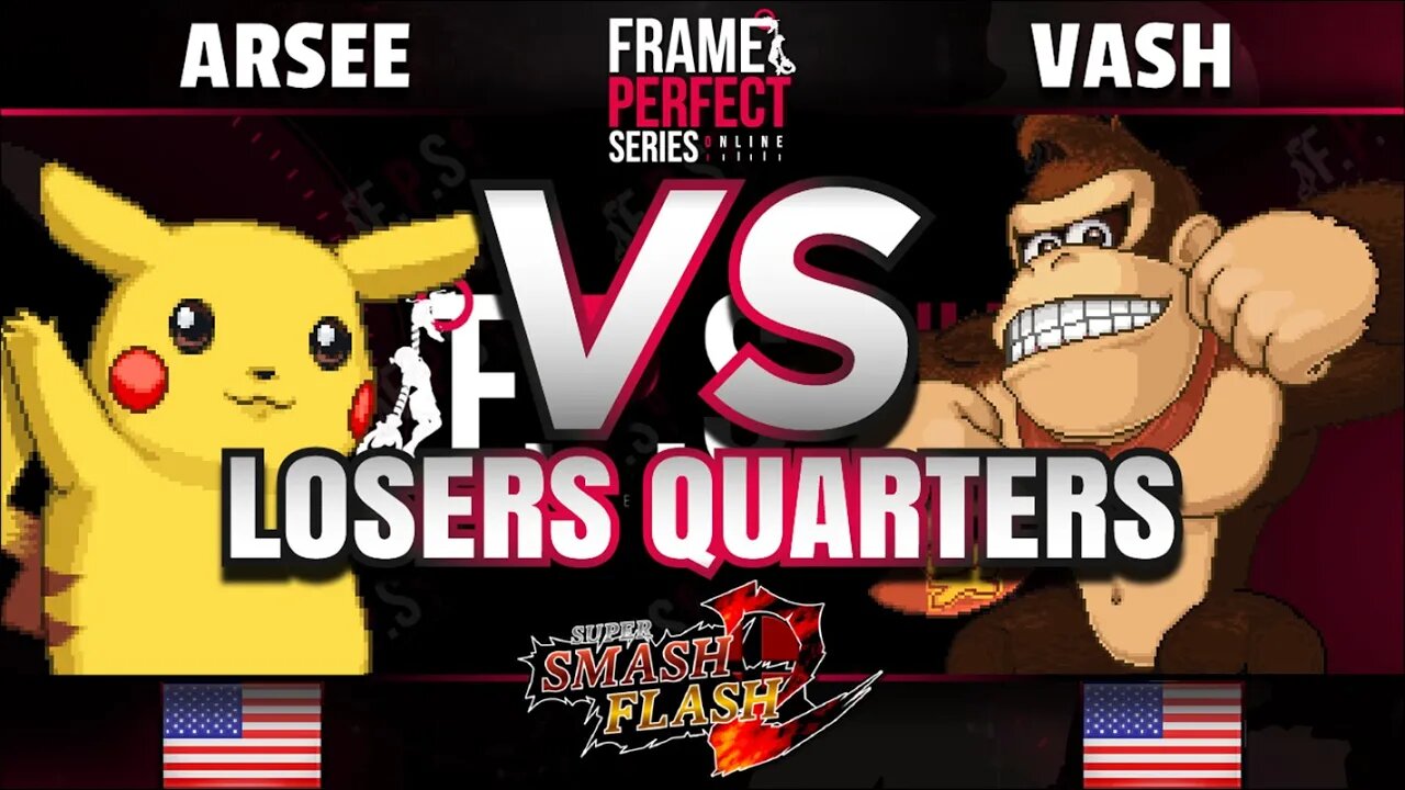 FPS5 Online - Arsee (Pikachu) vs. Vash (Donkey Kong) - Super Smash Flash 2 Losers Quarters