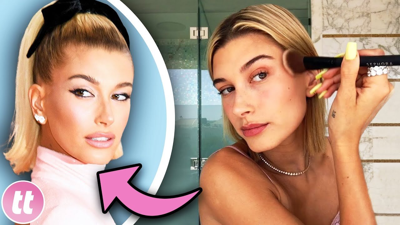 How Hailey Bieber Achieves Her Glowing Makeup Look