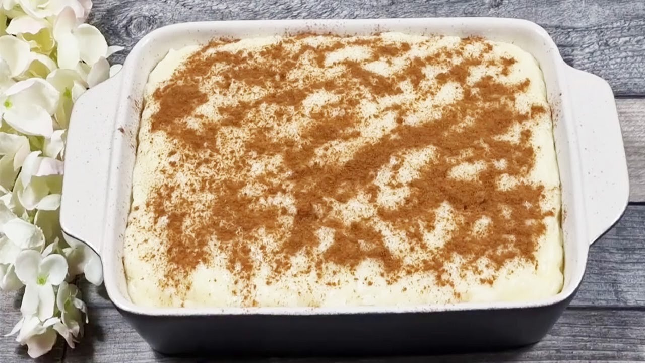 Do you have some milk and rice? Make a wonderful dessert!