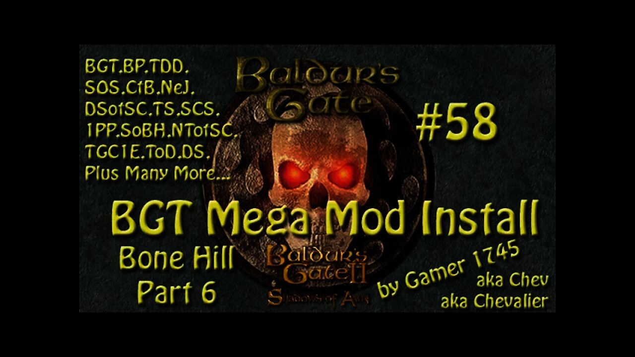 Let's Play Baldur's Gate Trilogy Mega Mod Part 58 - The Secret of Bone Hill