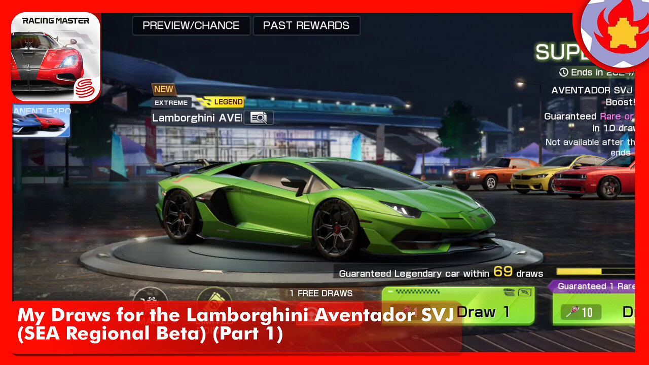 My Draws for the Lamborghini Aventador SVJ (SEA Regional Beta) (Part 1) | Racing Master