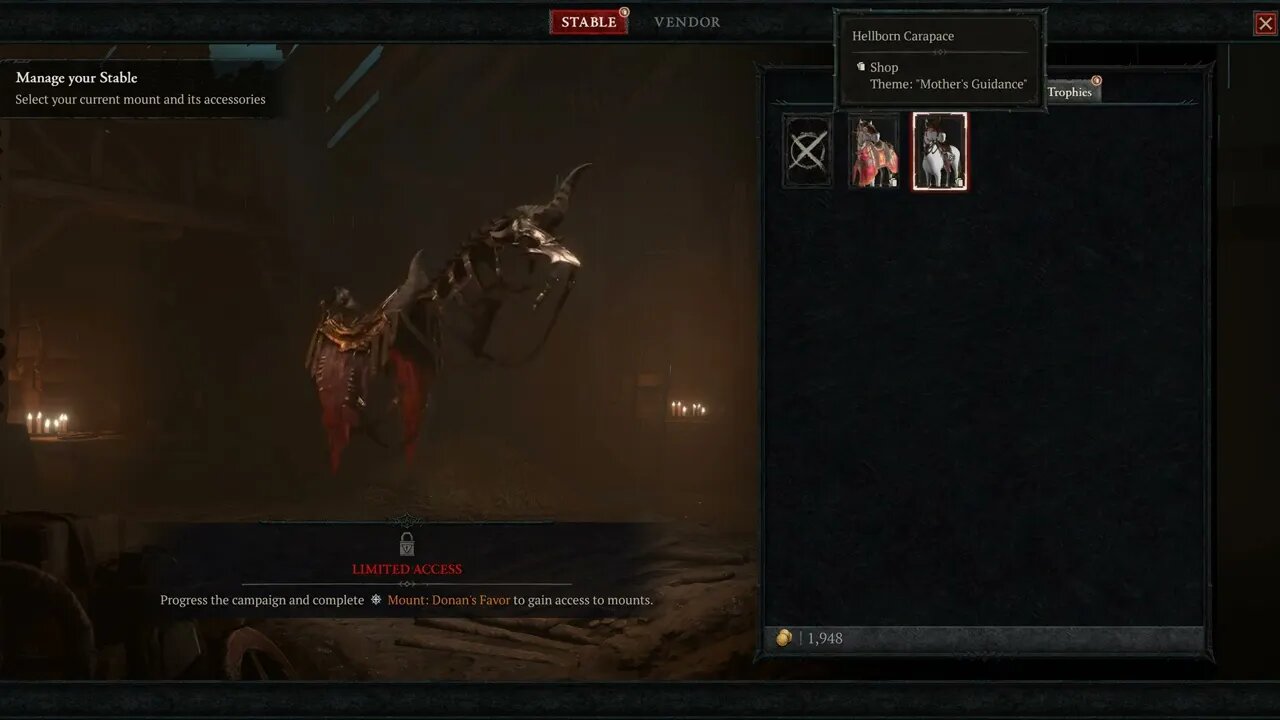 Diablo IV Mount Preorder Bonuses Stable Shop 4k