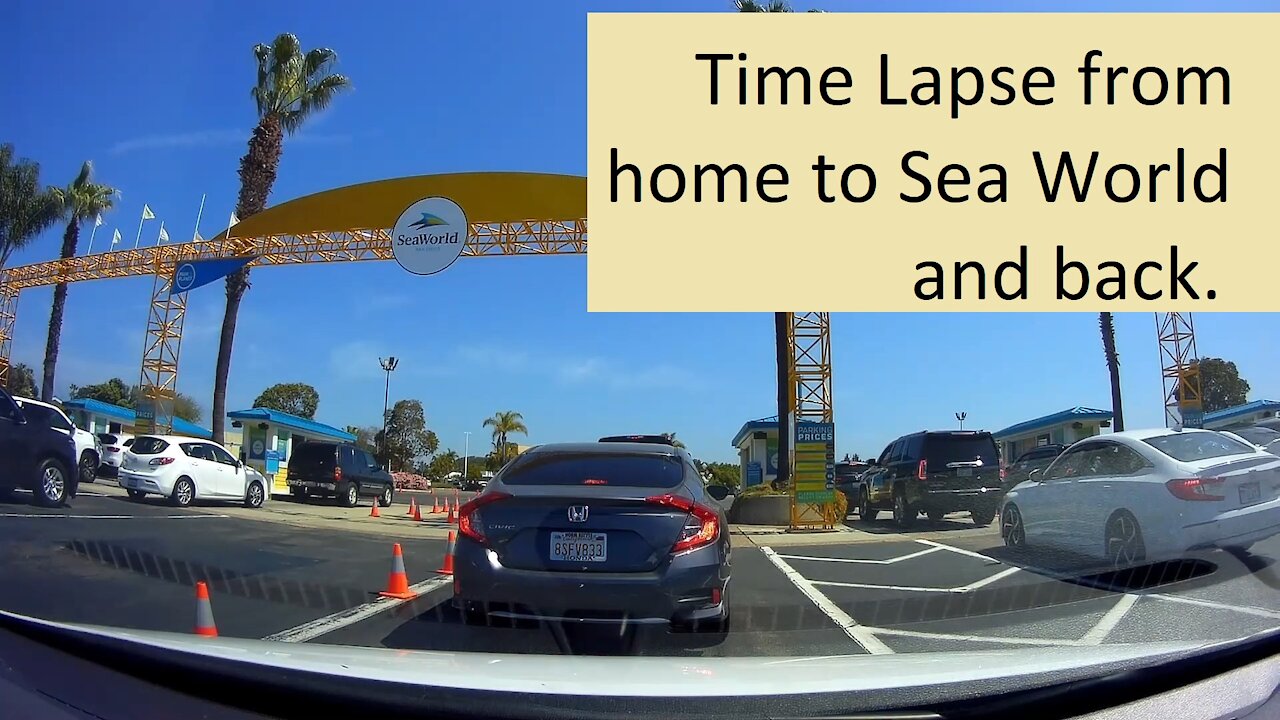 Time Lapse to SeaWorld and back