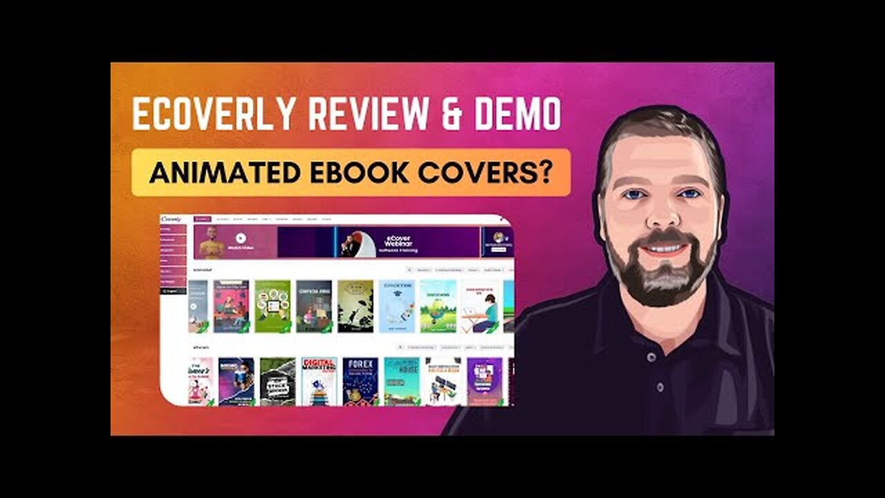 eCoverly Review & Demo: Animated E-book Cover Generator