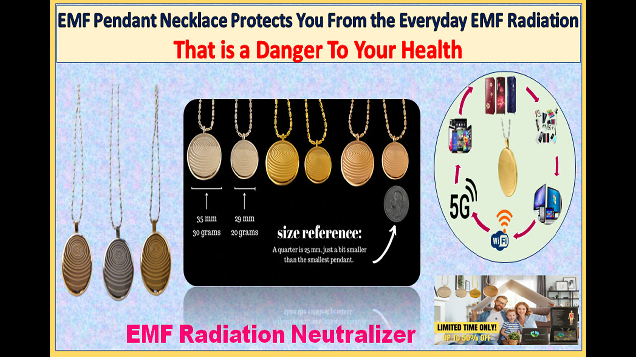 EMF Pendant Necklace Protects You From the Everyday EMF Radiation That is a Danger To Your Health