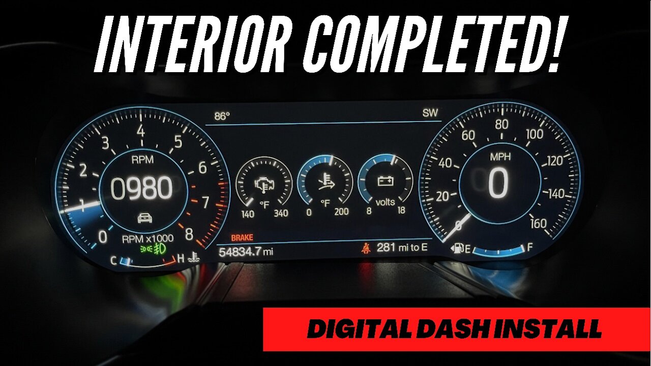 S550 Mustang Digital Dash Install ***INTERIOR COMPLETED!***