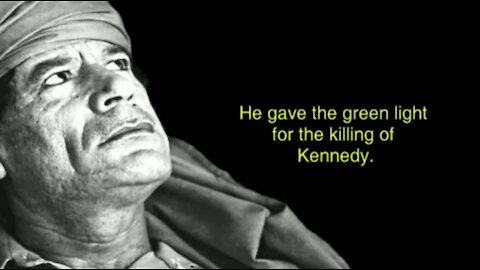 Documents back Gaddafi. Zionists Killed JFK