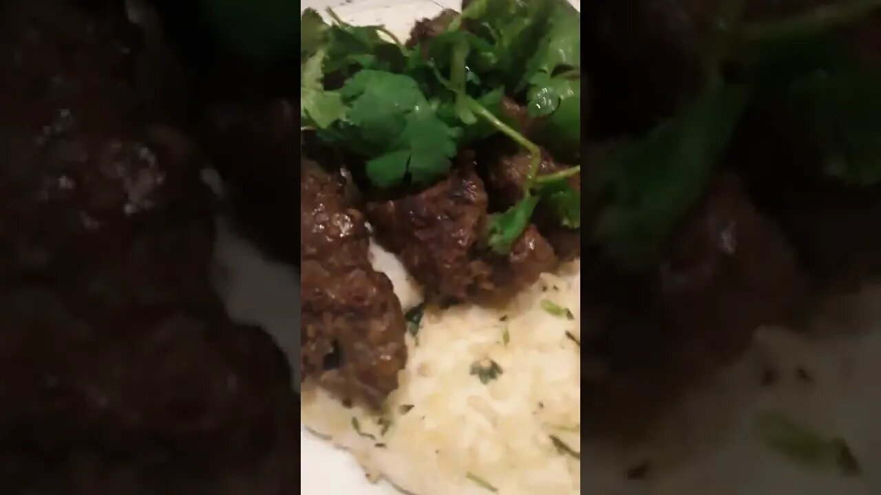 kebabs with garlic naan #shorts