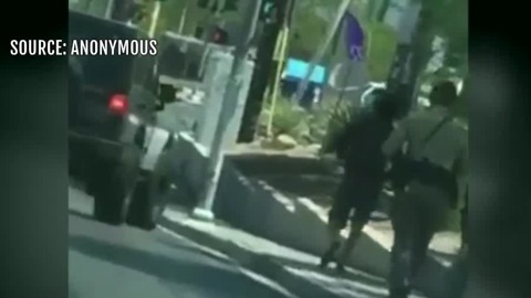 Witness video shows moments before man shot by Las Vegas police