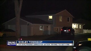 Ex-girlfriend arrested after trying to set fire in Shelby Township