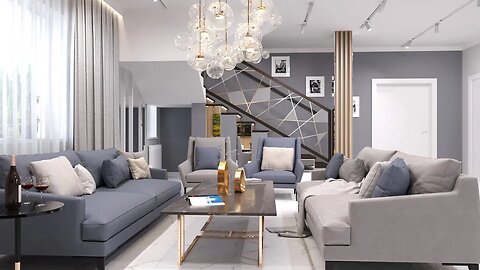 Modern gray living room 🖤(part 2)