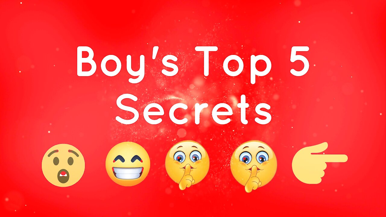 🤫 Top 5 Boy's Favourite Gifts 🤫 | Boy's Favourite Items For Gifts | Boy's Top 5 Secrets