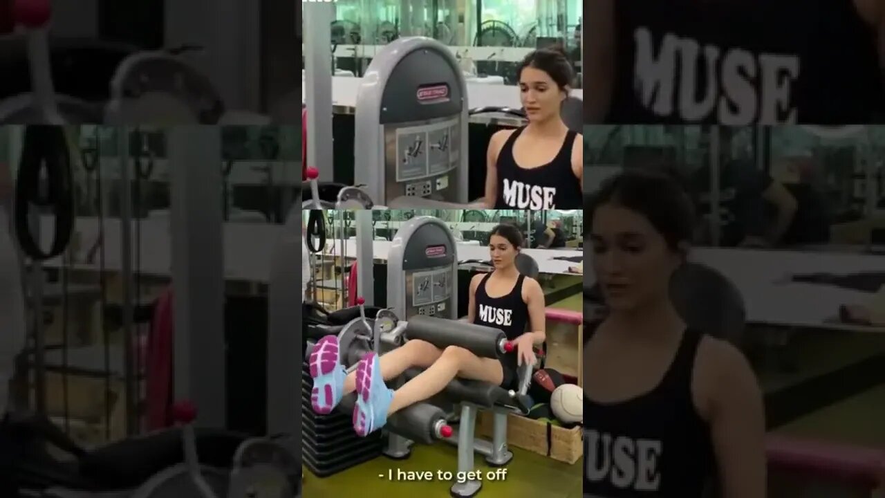 Bollywood Actress Workout Videos || Kriti Sanon Workout In Gym !! #shorts #kirtisanon