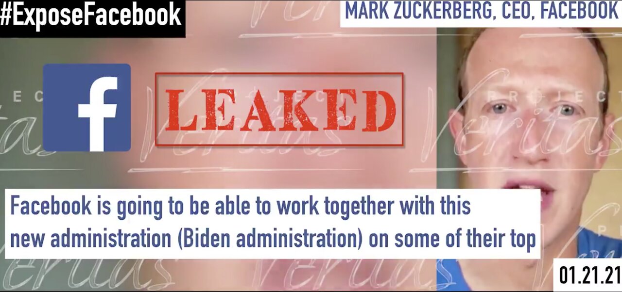 LEAKED: Facebook's Zuckerberg Reveals Plan to Work With Biden Admin